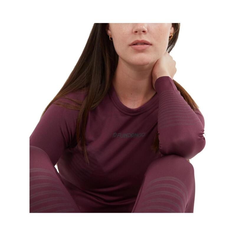 Set de lenjerie de corp Seamless Baselayer Set - violet femei