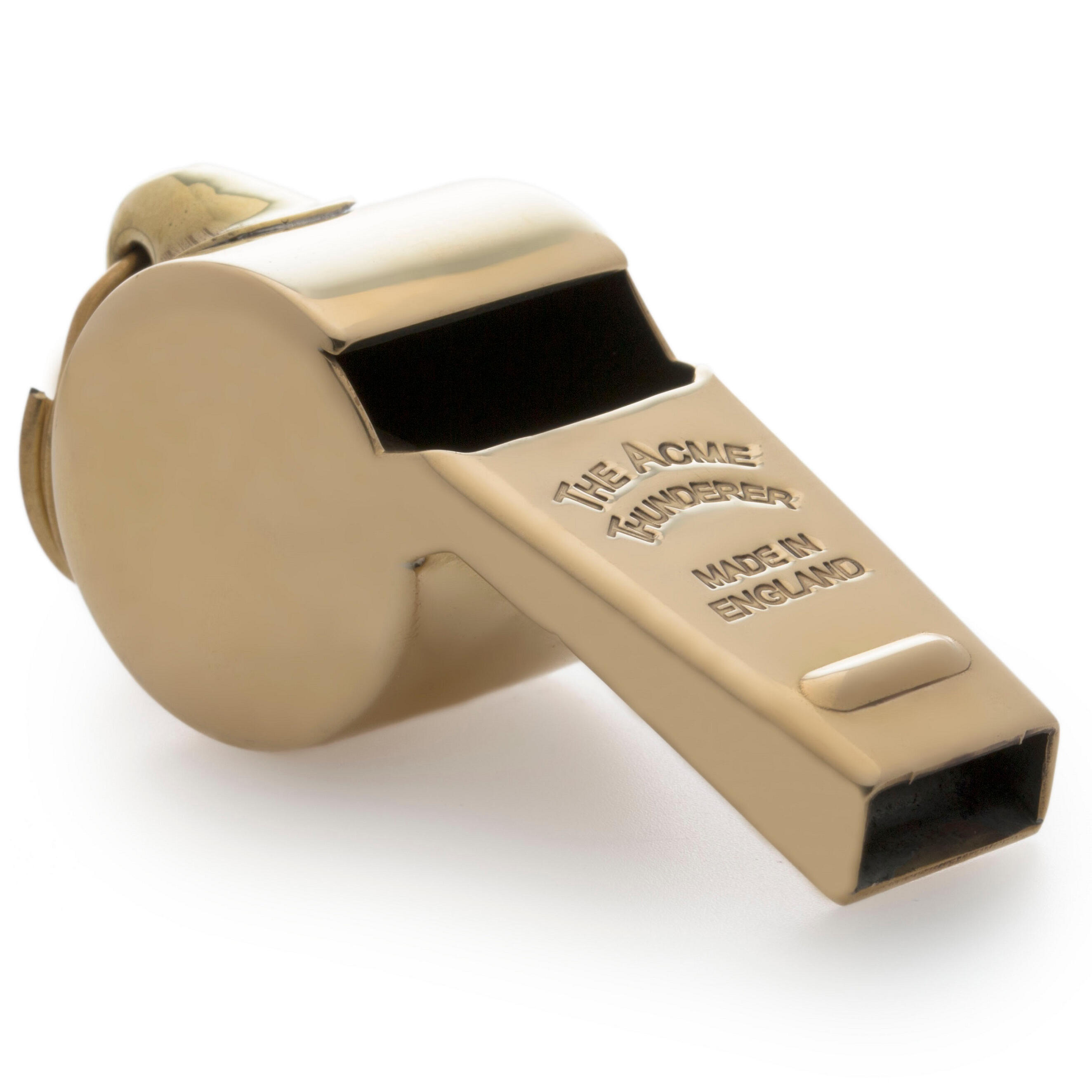 ACME Thunderer - Metalen Scheidsrechtersfluit - Maat 58,5 (medium) - Koper Polish