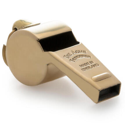 Acme Thunderer - Sifflet d'arbitre en métal - Taille 59,5 (moyen) - Noir