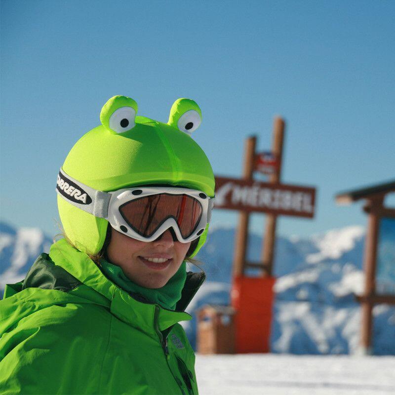 Housse de casque fantaisie - Coolcasc - Grenouille verte - Taille unique 2/7