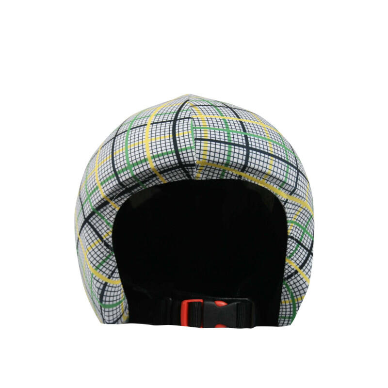 Housse de casque fantaisie-Coolcasc-Jamaica Squares-Taille unique