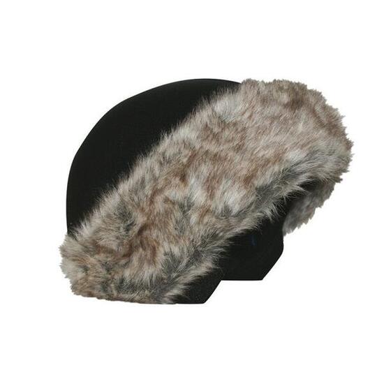 Housse de casque fantaisie avec fourrure - Coolcasc - Noir - Taille unique