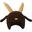 Housse de casque fantaisie - Coolcasc - Chévre marron - Taille unique