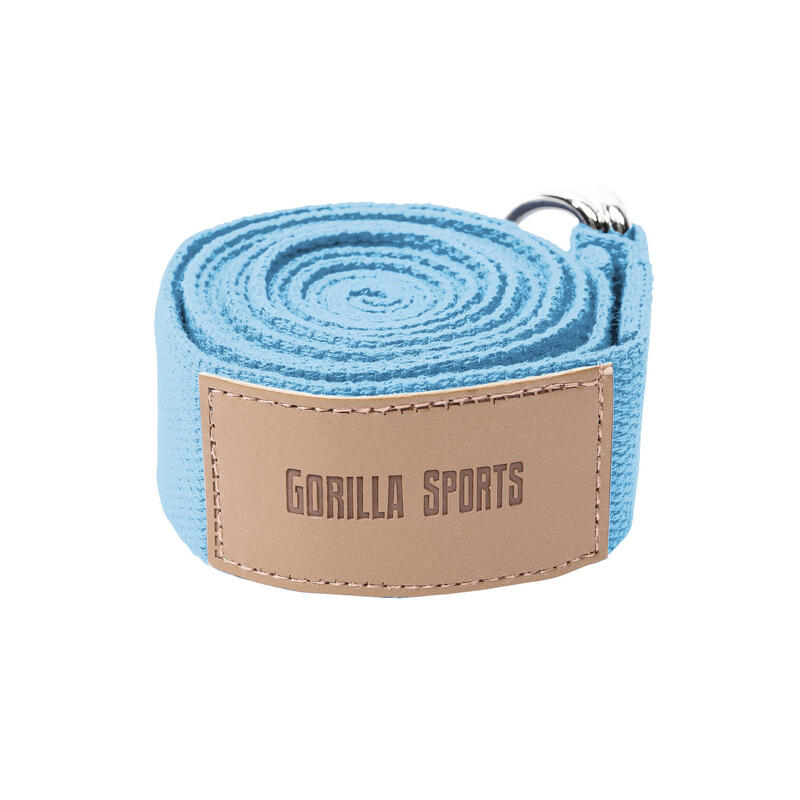 Cinturón Yoga Gorilla Sports Azul 260x3,8cm