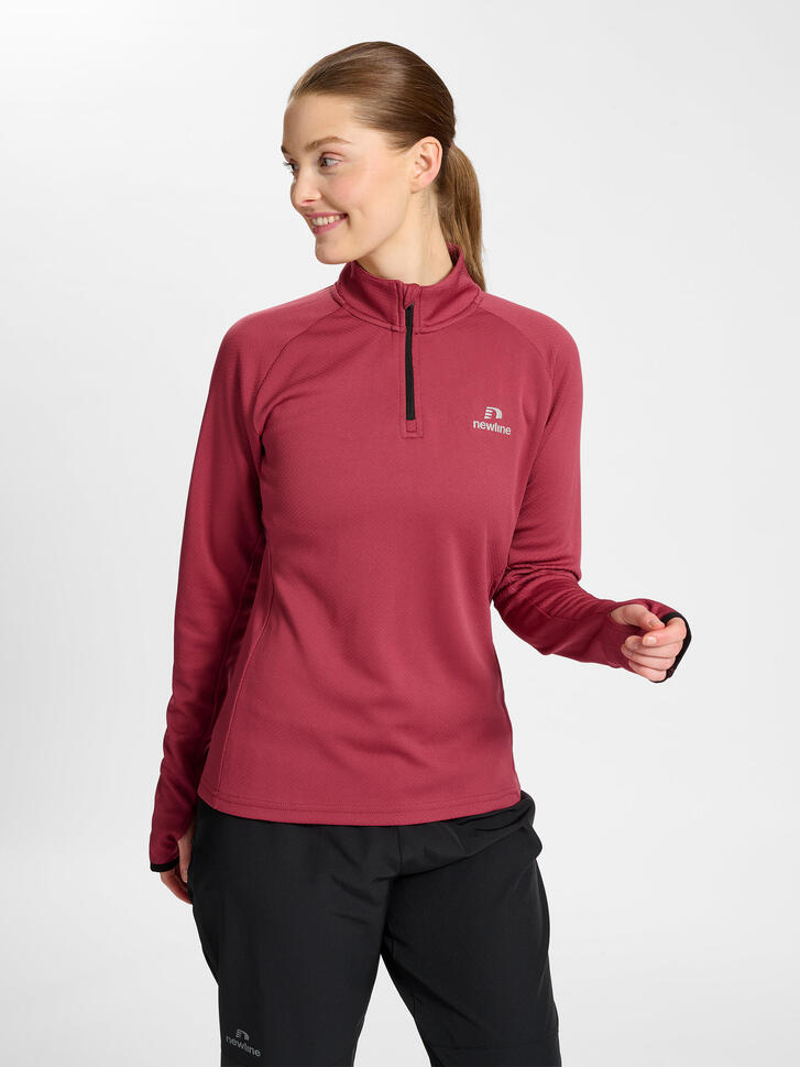Bluza damska 1/2 zip z długim rękawem Newline Phoenix