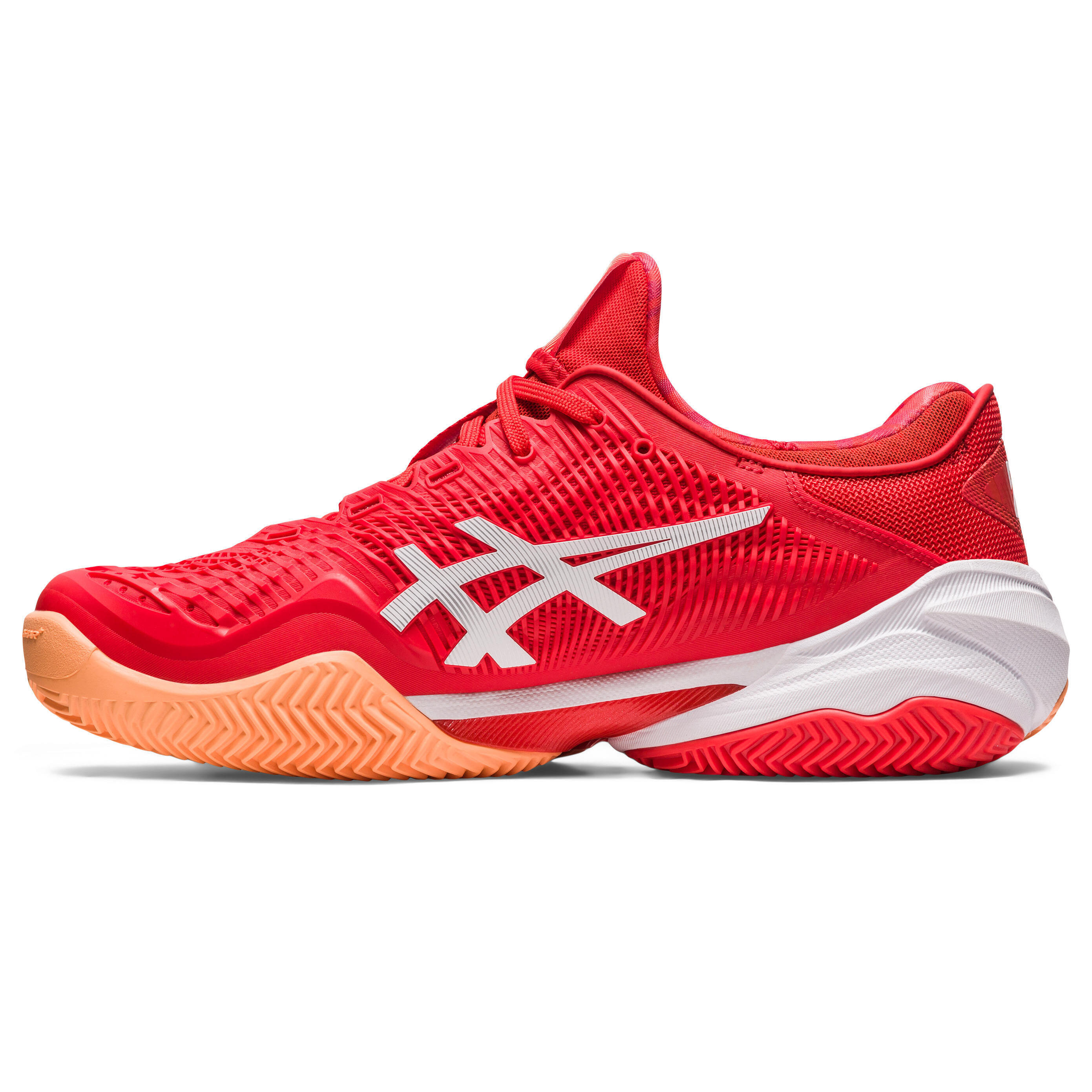 Asics Court Ff 3 Novak Clay 1041a364 961 Vermelho E Branco 6/7
