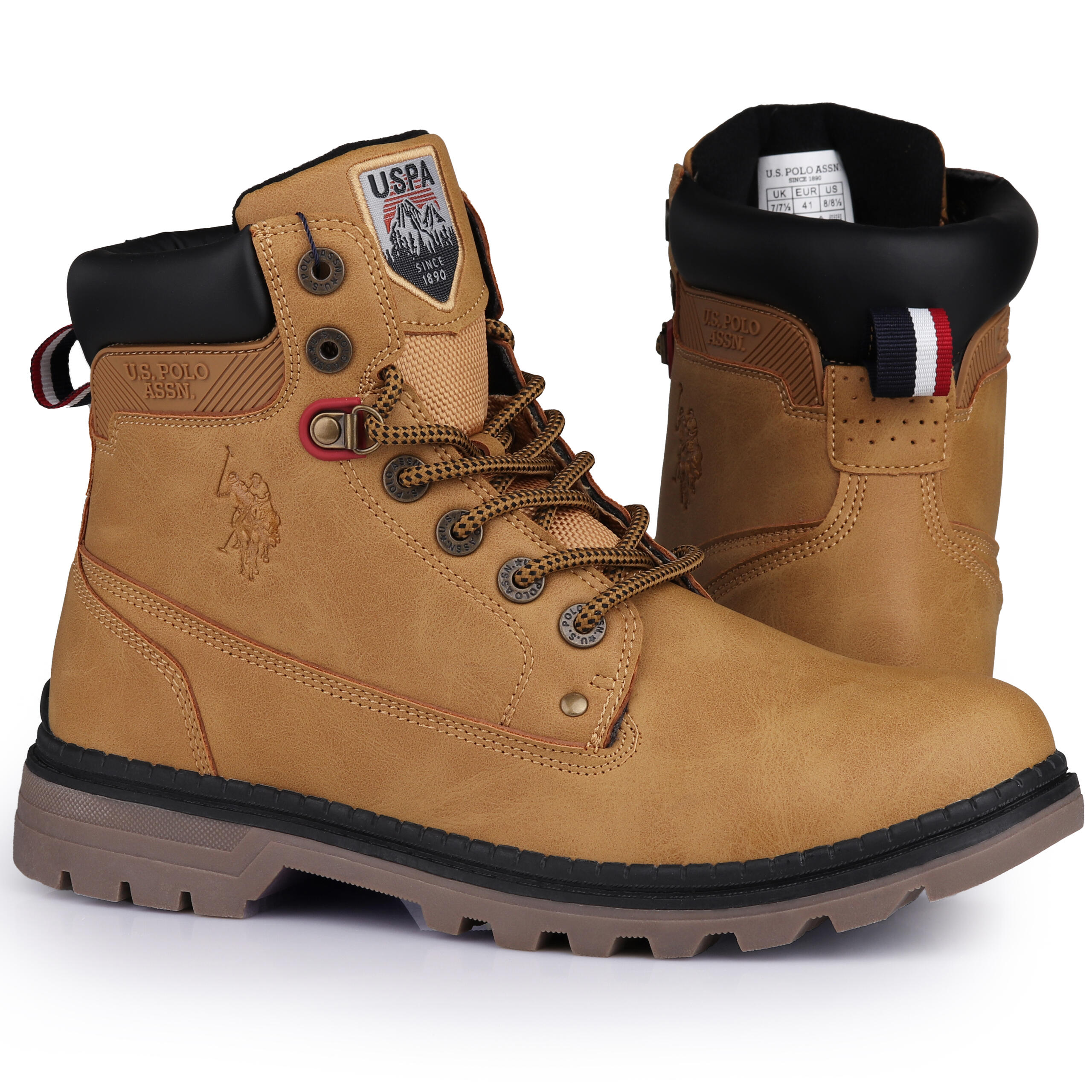 U.s. Polo Assn. - Bottes Us Polo Assn Homme – Hautes, Confort Rembourré - Chaussures De Sport - Marron|noir - Decathlon