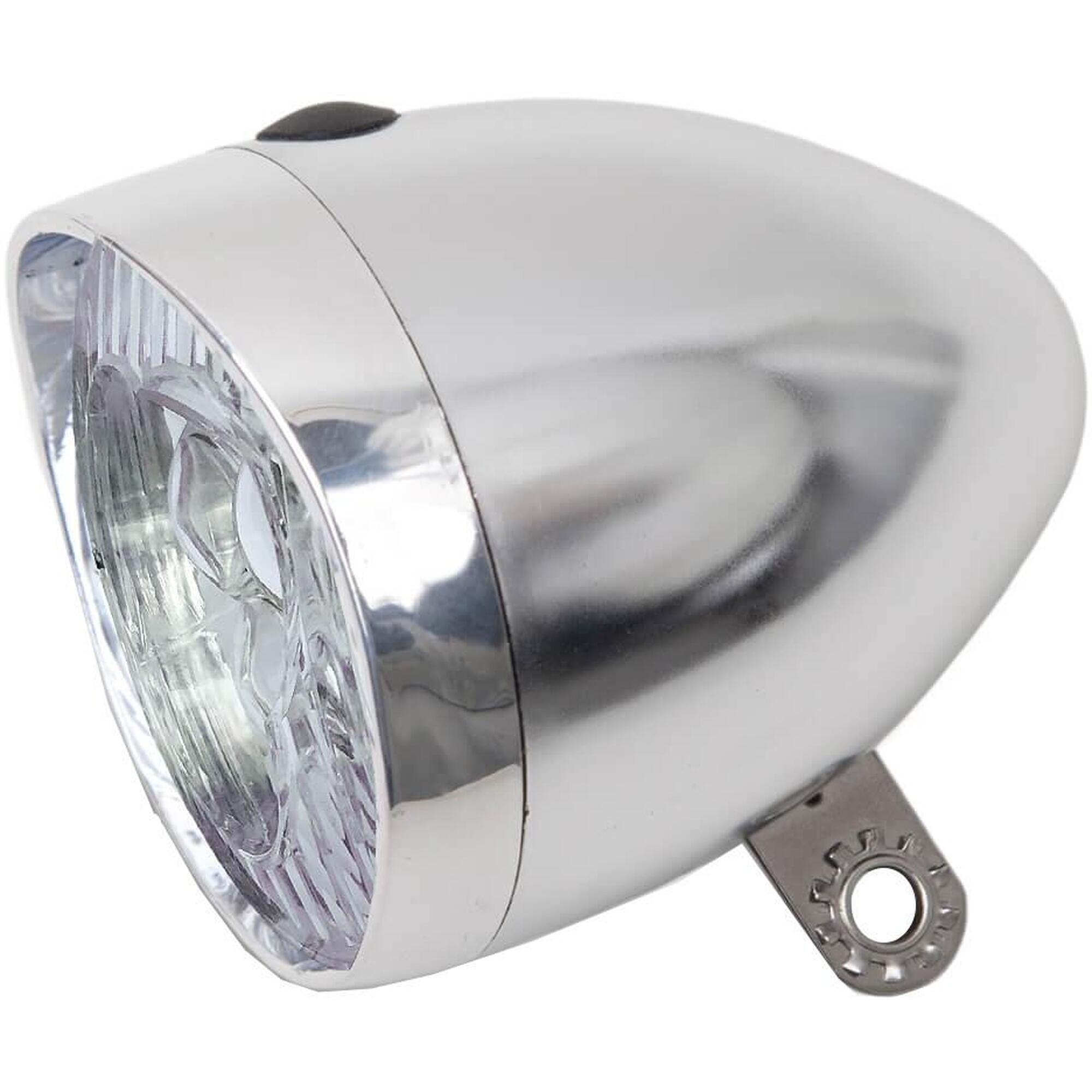 Lynx - Lynx Phare Led Batterie Chrome - Éclairage Vélo - Gris|noir - Taille Unique - Decathlon