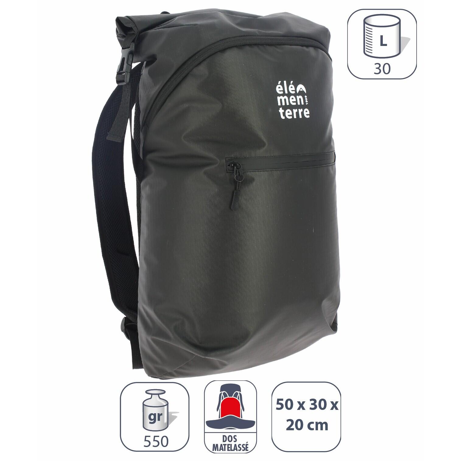 Elementerre - Sac À Dos Élémenterre Blackmalt - Sac À Dos - Noir - 30 L - Decathlon