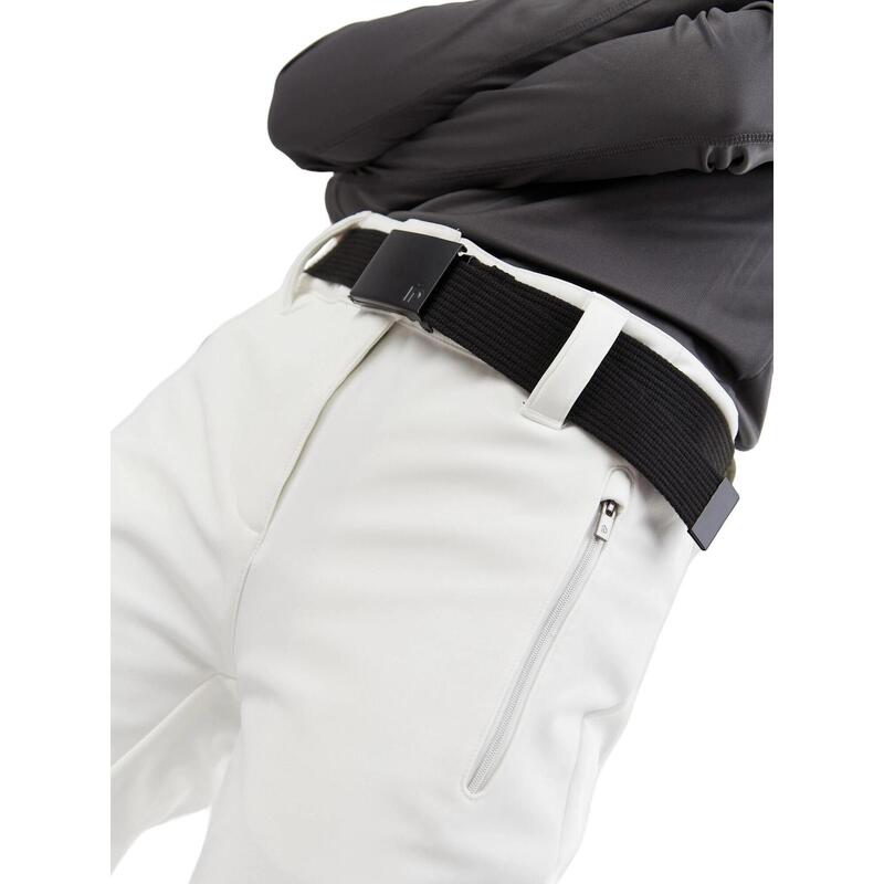 Pantaloni de schi Galena Softshell Pants - alb femei