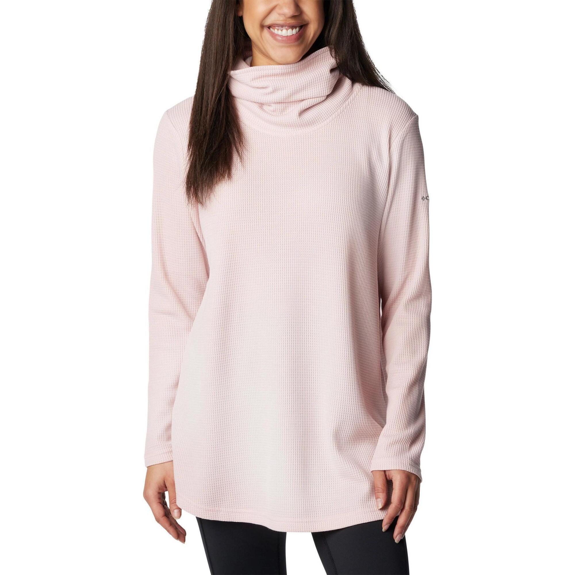 Columbia - Pull-over Femme Holly Hideaway Waffle - Pull - Rose - 40 M - Decathlon