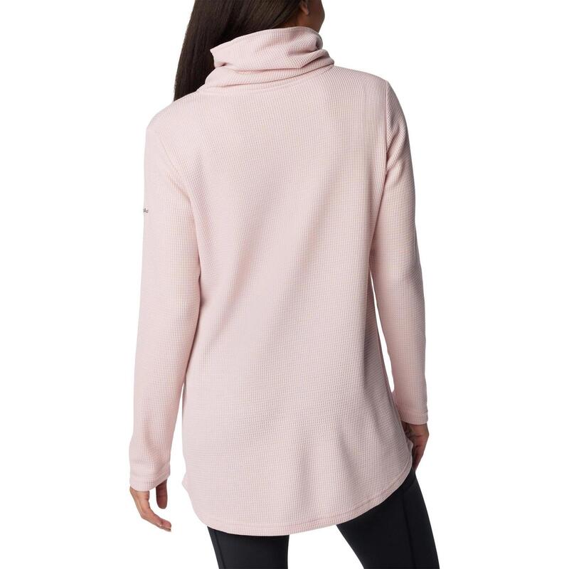 Pullover Holly Hideaway Waffle Cowl Neck Pullove Damen - rosa