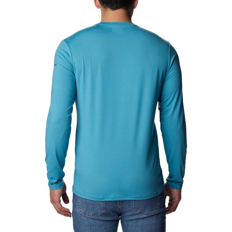 Tech Trail Long Sleeve Graphic férfi hosszú ujjú sport póló - kék