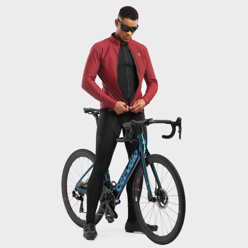 Herren Radsport softshell-fahrradjacke für J1 Soulor SIROKO Bordeauxrot