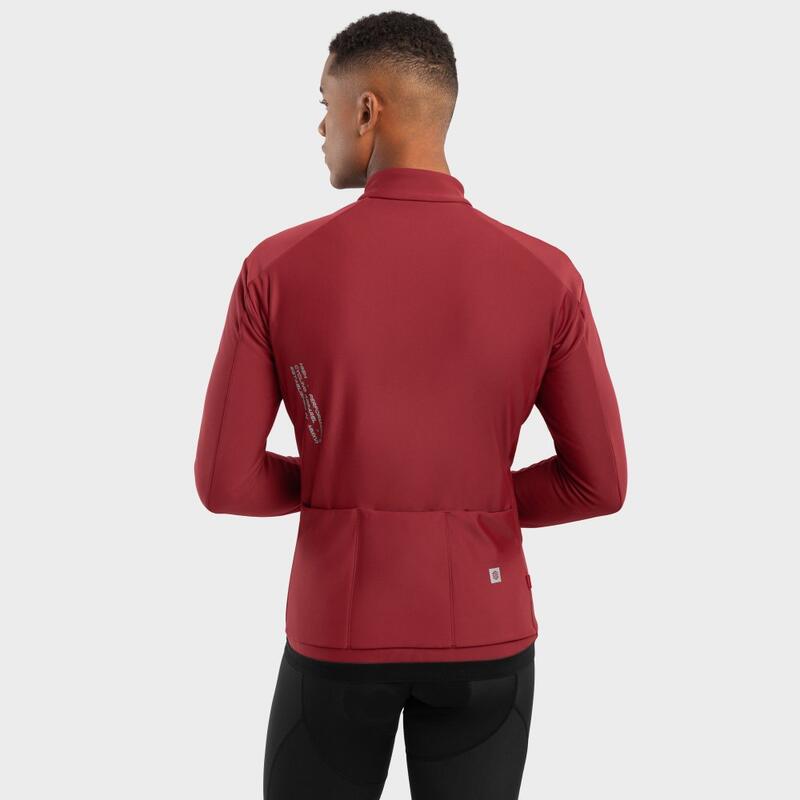 Heren Wielrennen softshell fietsjas J1 Soulor SIROKO Bordeaux