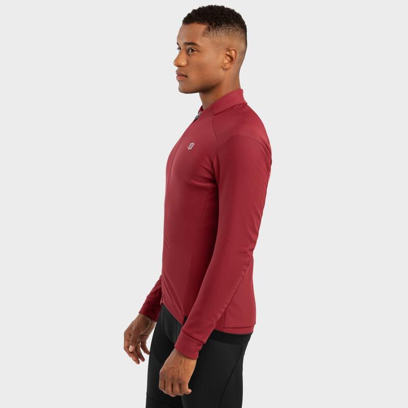 Heren Wielrennen softshell fietsjas J1 Soulor SIROKO Bordeaux