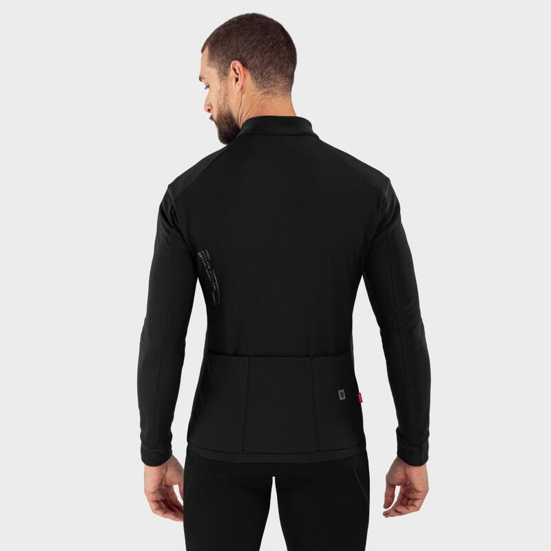 Chaqueta softshell ciclismo hombre Hombre y Mujer J1 Furkapass SIROKO Negro