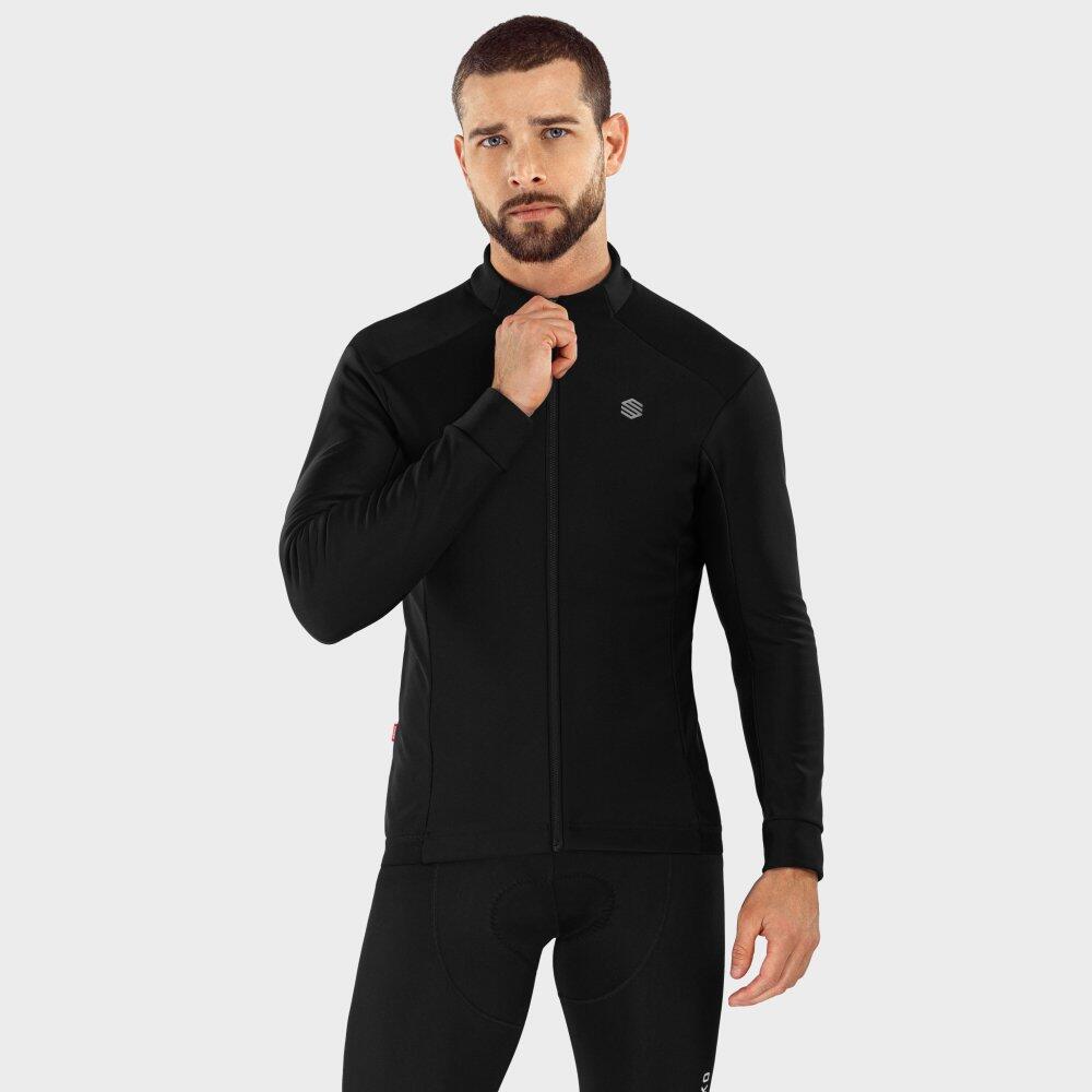 Veste Vélo Softshell Homme Cyclisme Homme Et Femme J1 Furkapass Noir