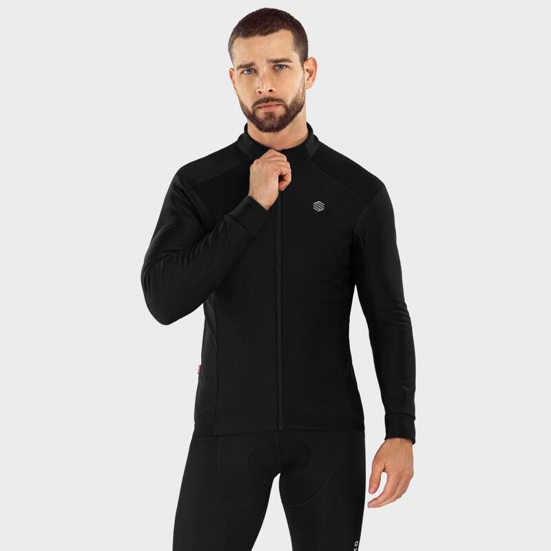 Giacca da ciclismo softshell da uomo Uomo e donna J1 Furkapass SIROKO Nero