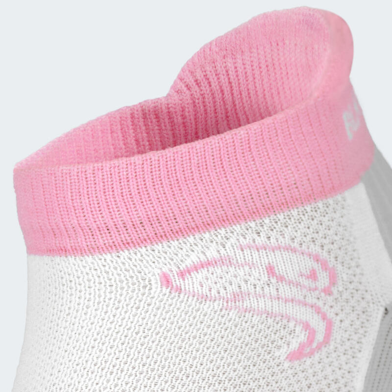 Chaussettes de sports | 2 paires | Femmes et Hommes | Blanc/Rose/Gris