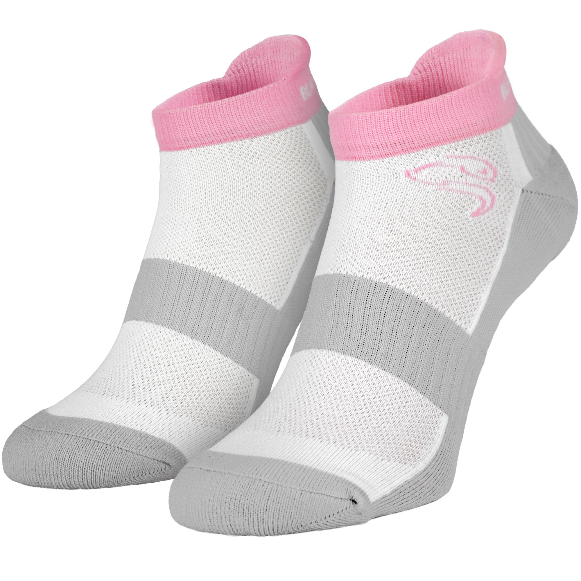 Sports socks | 2 pairs | Women and Men | White/Pink/Grey