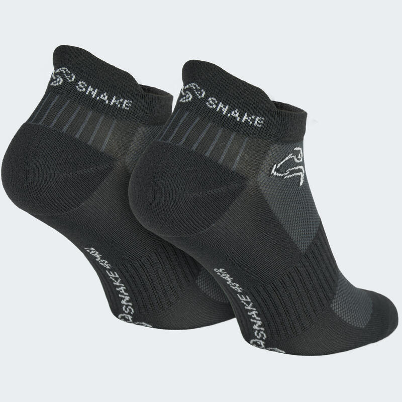 Sport Sneaker Socken | 2 Paar | Damen und Herren | Anthrazit