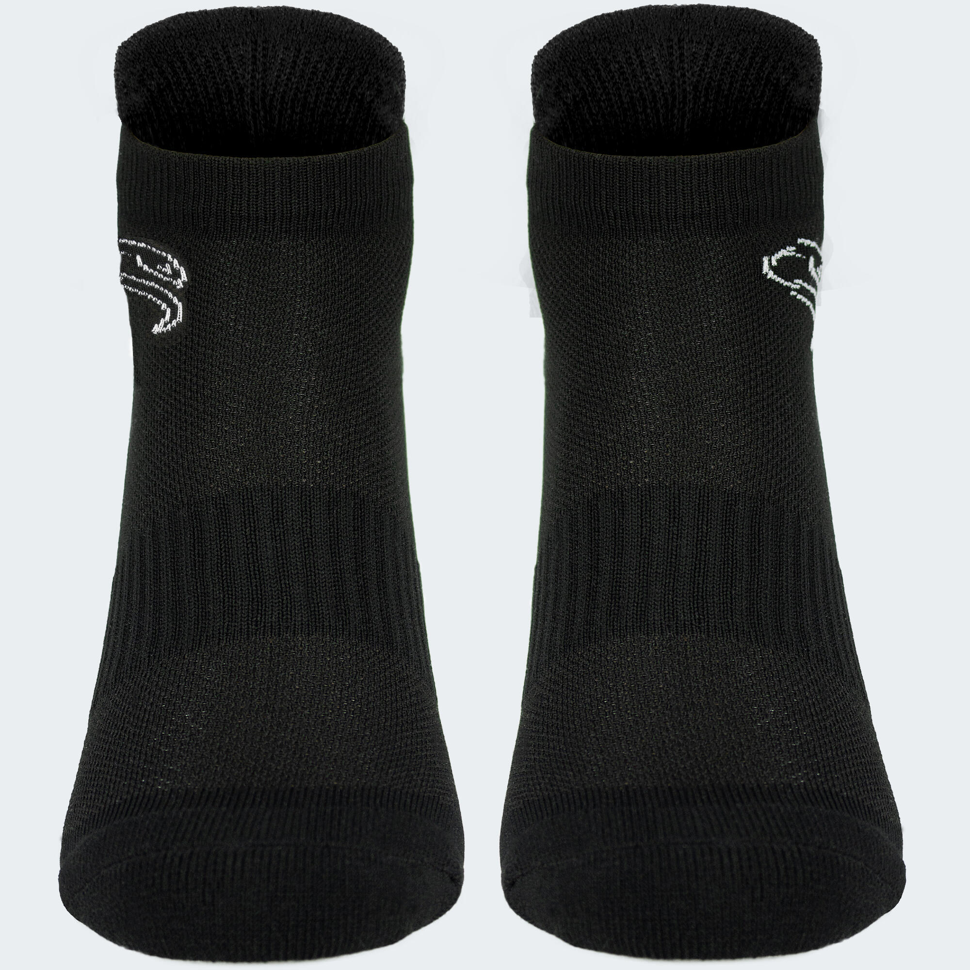 Calcetines deportivos 2 pares Mujer y hombre Negro Decathlon