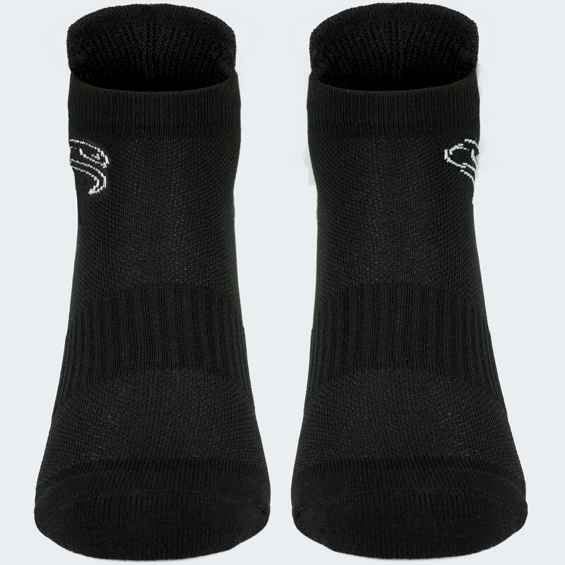 Calcetines deportivos, 2 pares, Mujer y hombre, Negro