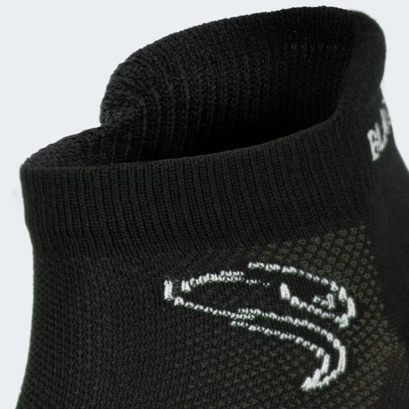 Sport Sneaker Socken | 2 Paar | Damen und Herren | Schwarz