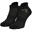 Chaussettes de sports | 2 paires | Femmes et Hommes | Noir