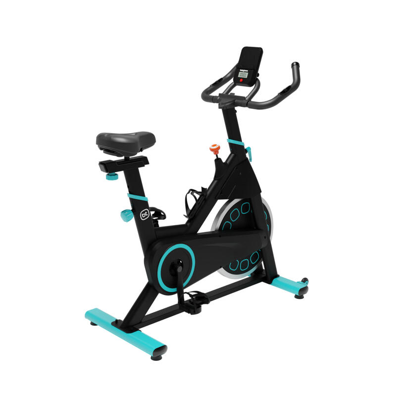 Bicicleta estática indoor AB200 Bodytone azul rueda inercia 16kg