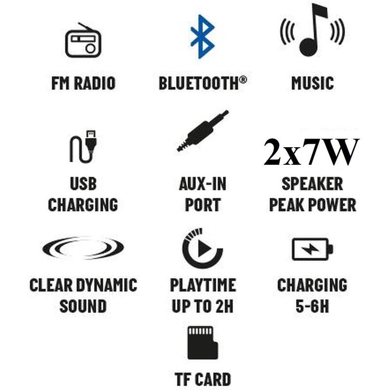 Głośnik przenośny bluetooth Umbro 2x7W