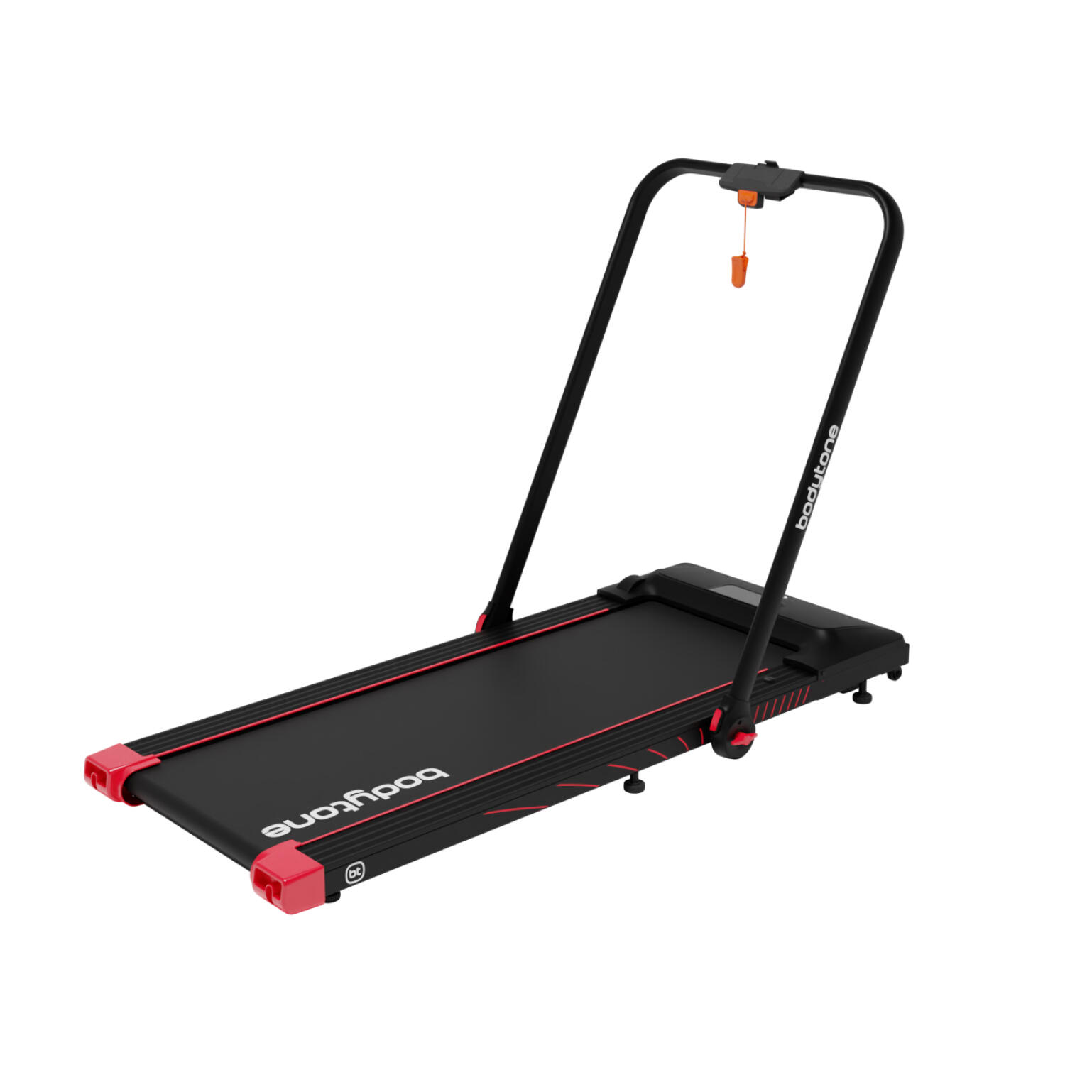 Passadeira de corrida dobrável Bodytone AR100-R 12km/h vermelho