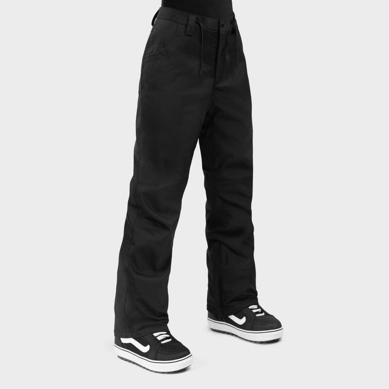 Pantalones de nieve hardshell mujer esquí y nieve Peyto-W SIROKO Negro