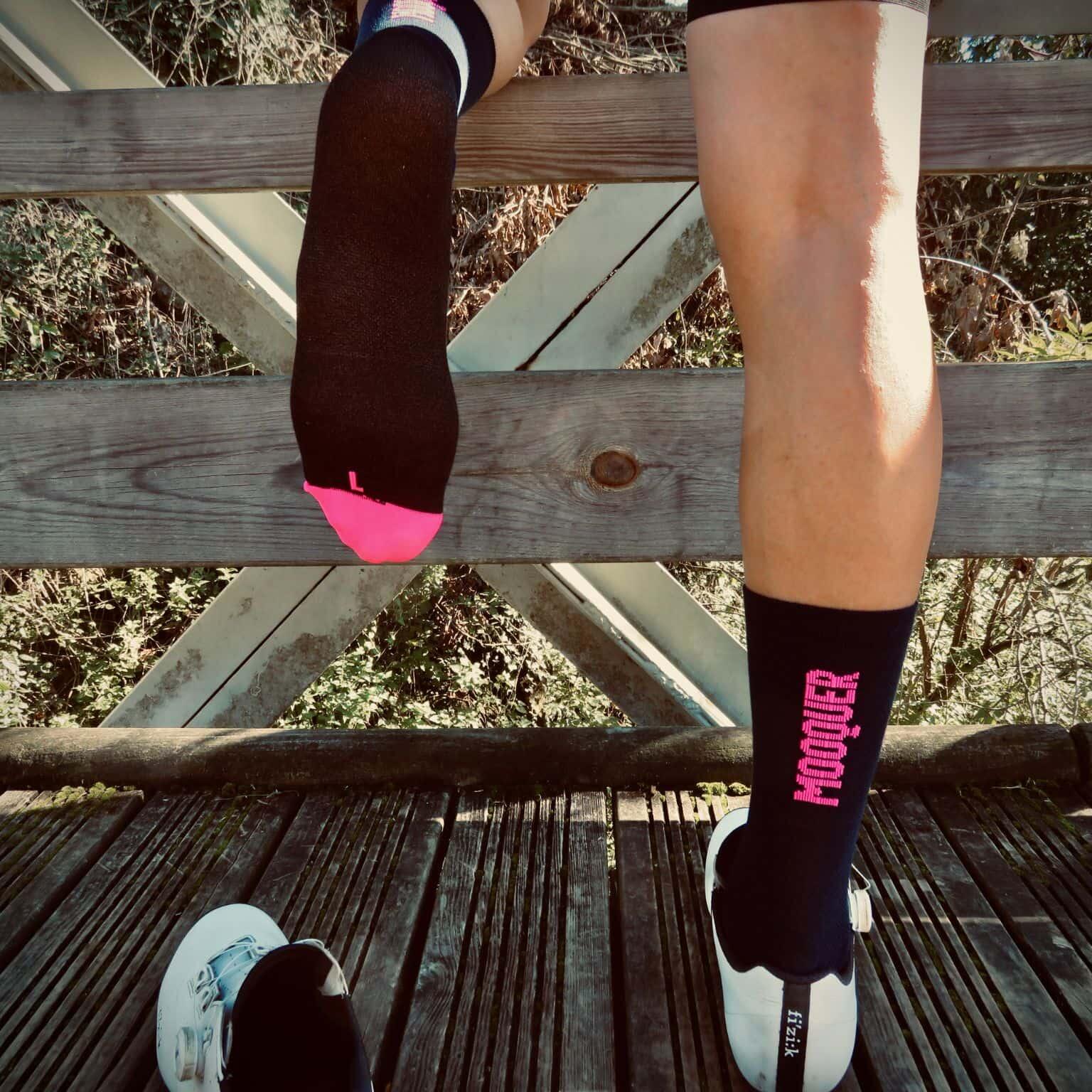 Meias de Ciclismo Térmicas para Tempo Frio Unissex Mooquer Bam Bam Thermique++ 4/7