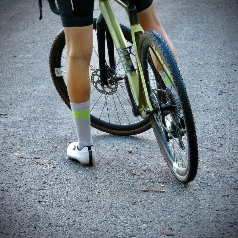 Calcetines de Ciclismo Unisex Con Refuerzos Altos Mooquer Grey Stan Evo II Gris