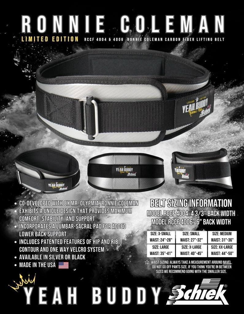 Ronnie Coleman "Legend Edition" Ceinture de Levage de Carbone Modèle RCCF4006 7/8