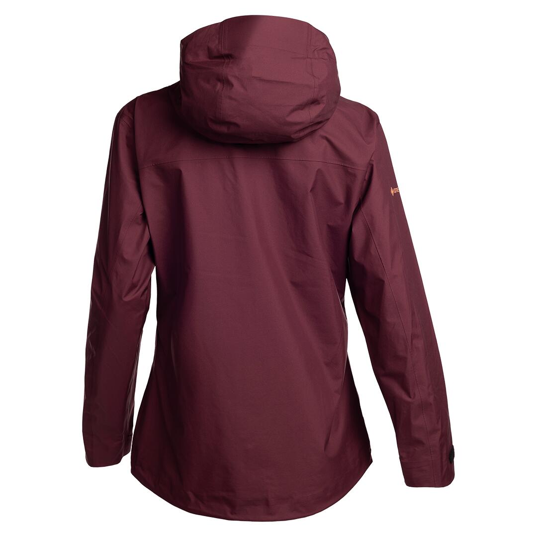 Chubasquero para Mujer Trangoworld Highgate 2.5 woman Rojo/Negro Impermeable 2/4