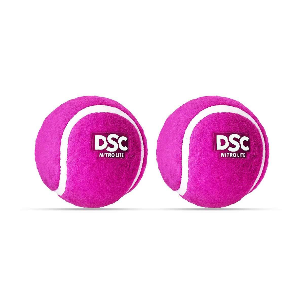 DSC Nitro Light Rubber Tennis Ball- Pack of 2 1/3