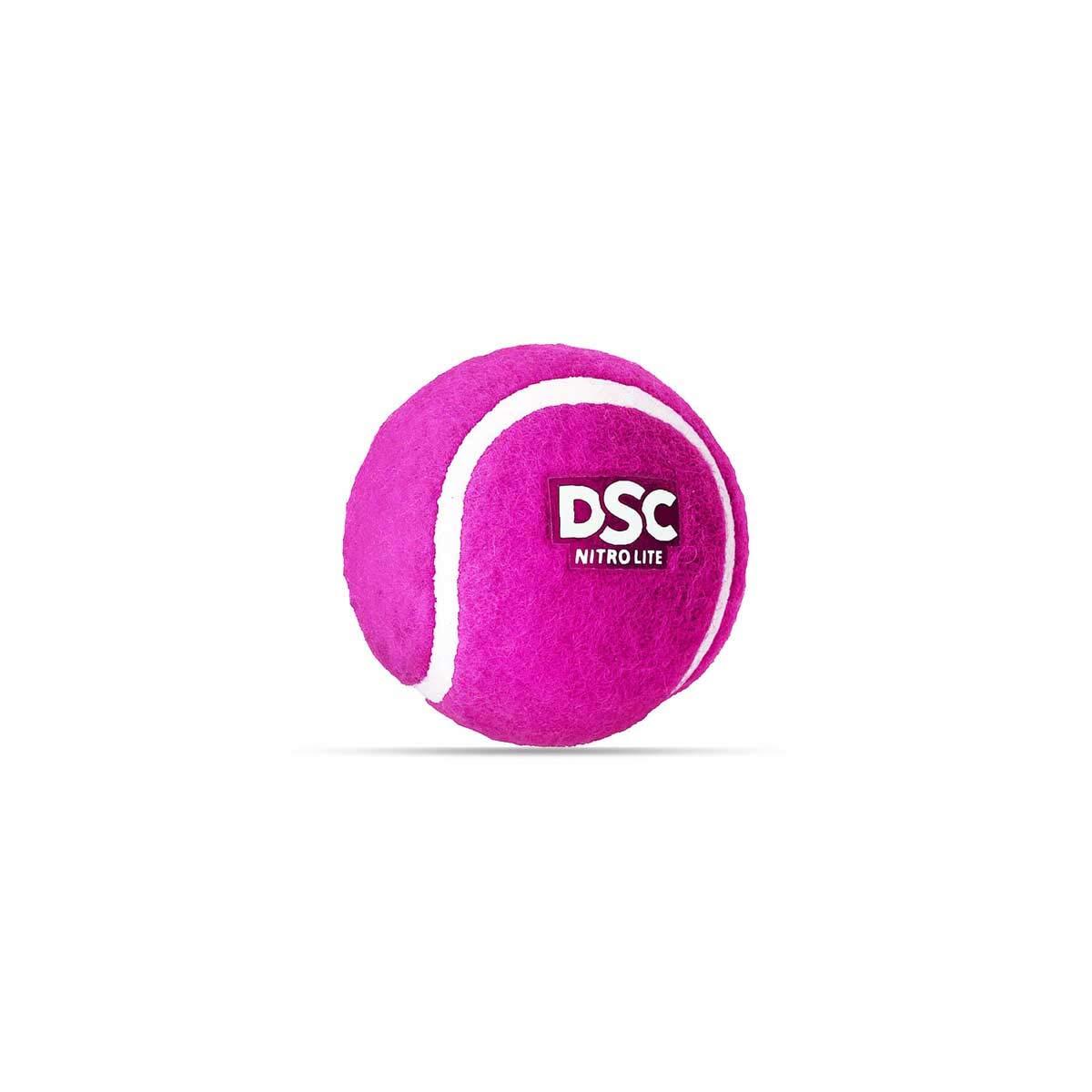 DSC Nitro Light Rubber Tennis Ball- Pack of 2 2/3