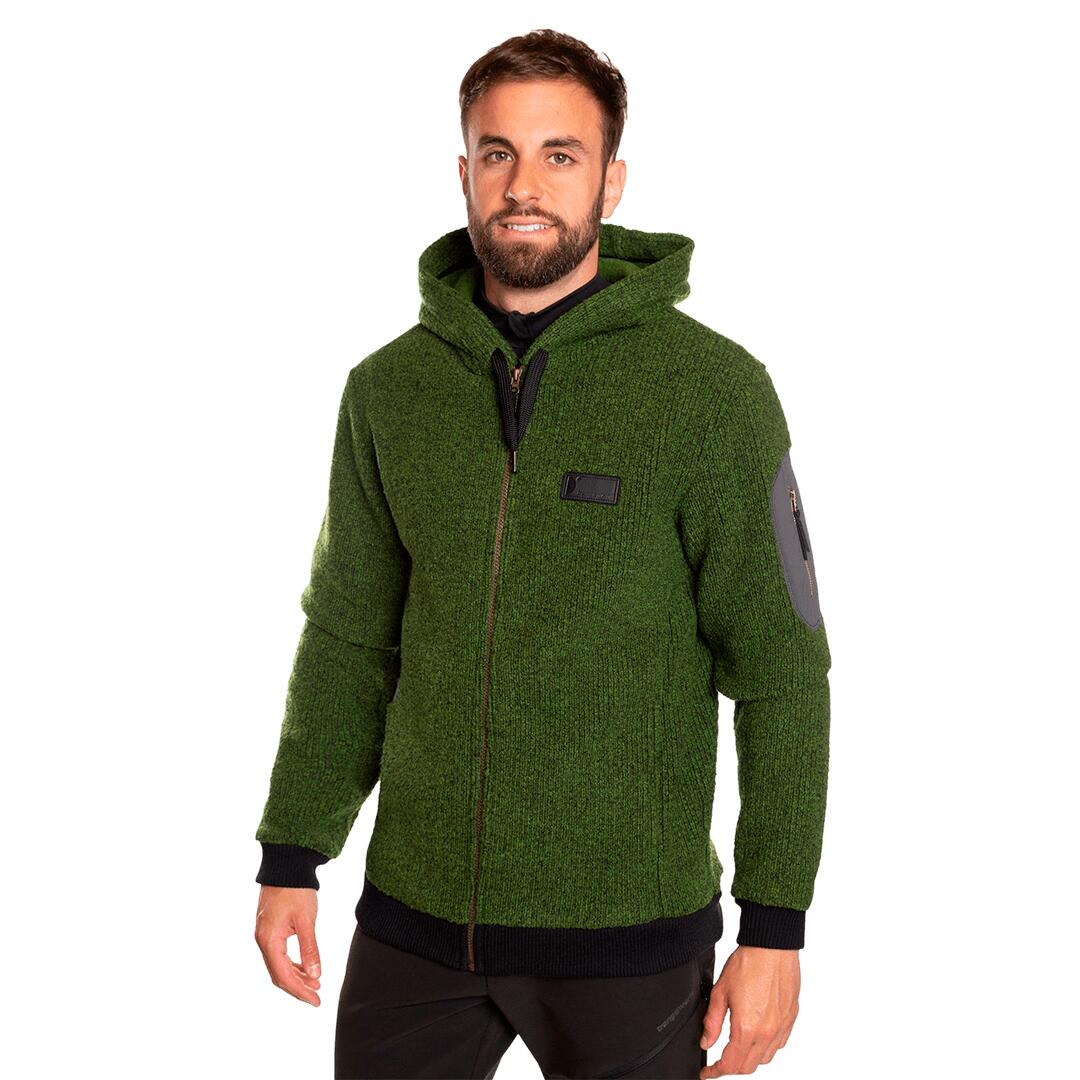 Forro polar para Hombre Trangoworld Tindaya Verde/Negro 3/7
