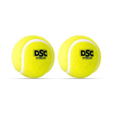 DSC Nitro Light Rubber Tennisball, Gelb – 2er-Pack