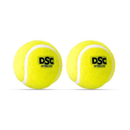 DSC Nitro Light Rubber Tennisball, Gelb – 2er-Pack