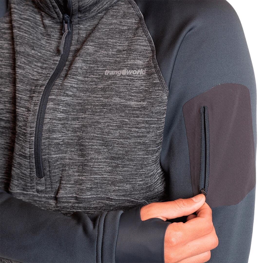 Jersey para Hombre Trangoworld Chiasso vd Negro/Gris/Gris 5/6