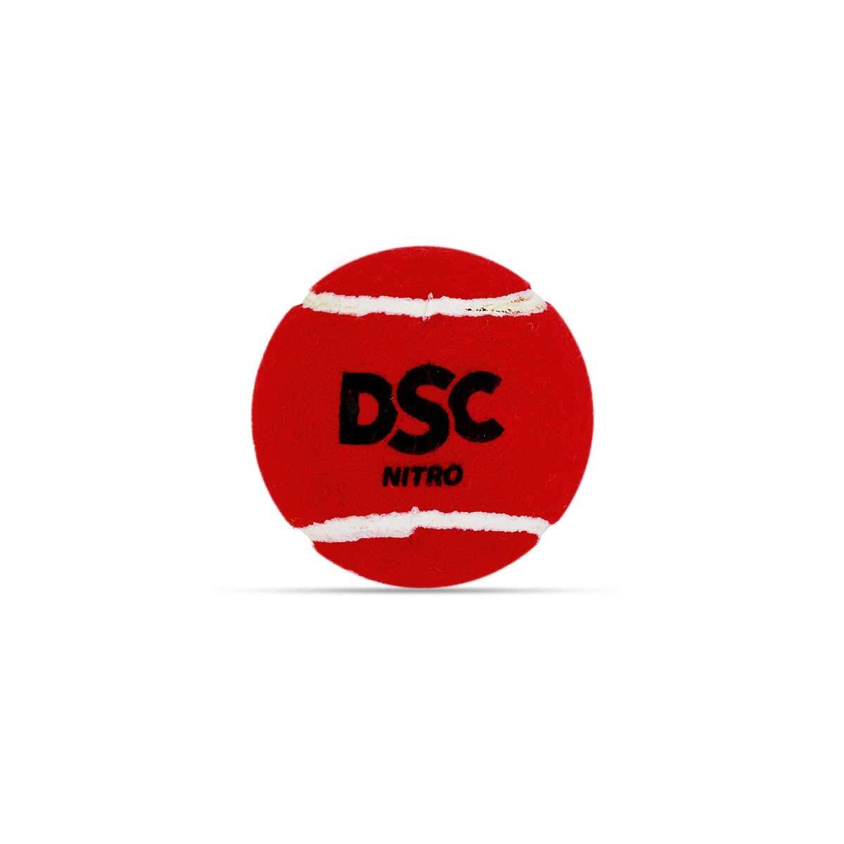 DSC Nitro Heavy Tennis Ball (Pack of 2) | Stitching Rubber Moulded 2/3