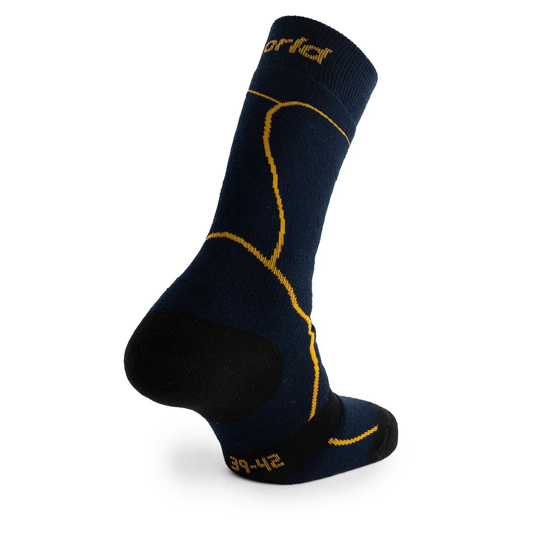 Calcetines Trangoworld Ganok Azul/Amarillo de caña media 2/3