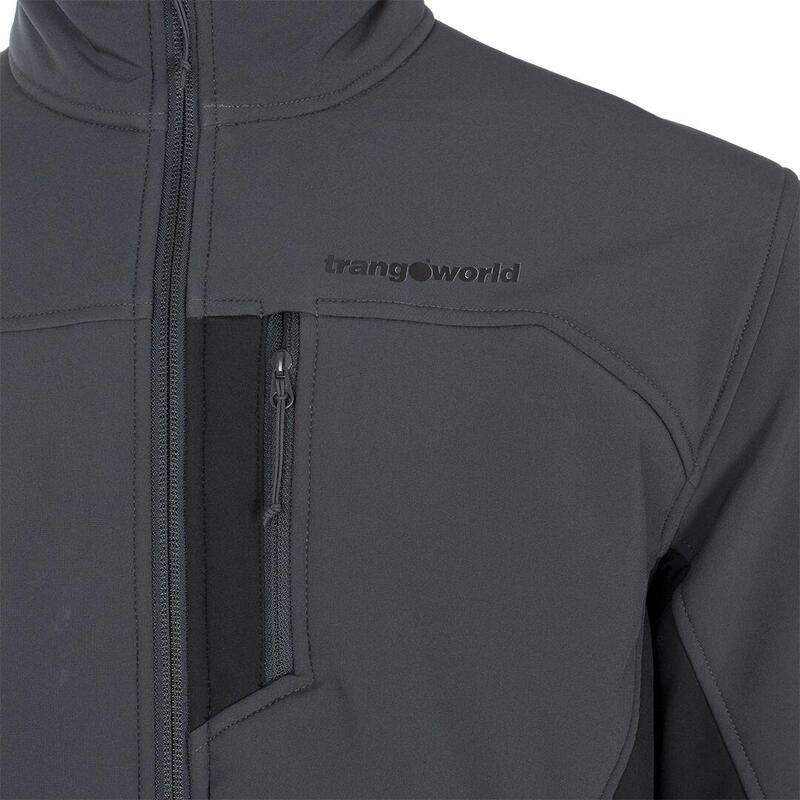 Chaqueta cortavientos para Hombre Trangoworld Larvik Gris/Negro