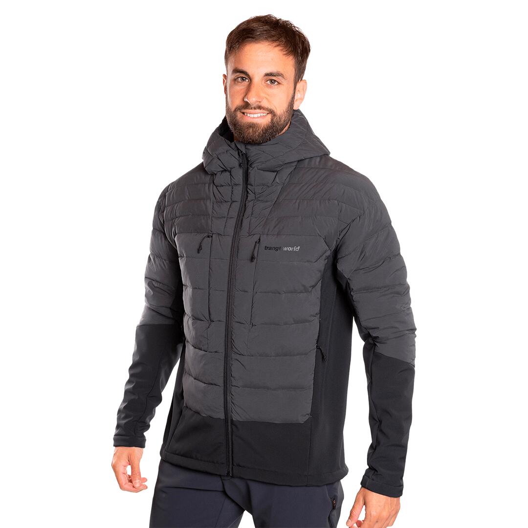 Chaqueta acolchada para Hombre Trangoworld Beraldi kb Gris/Negro 3/7