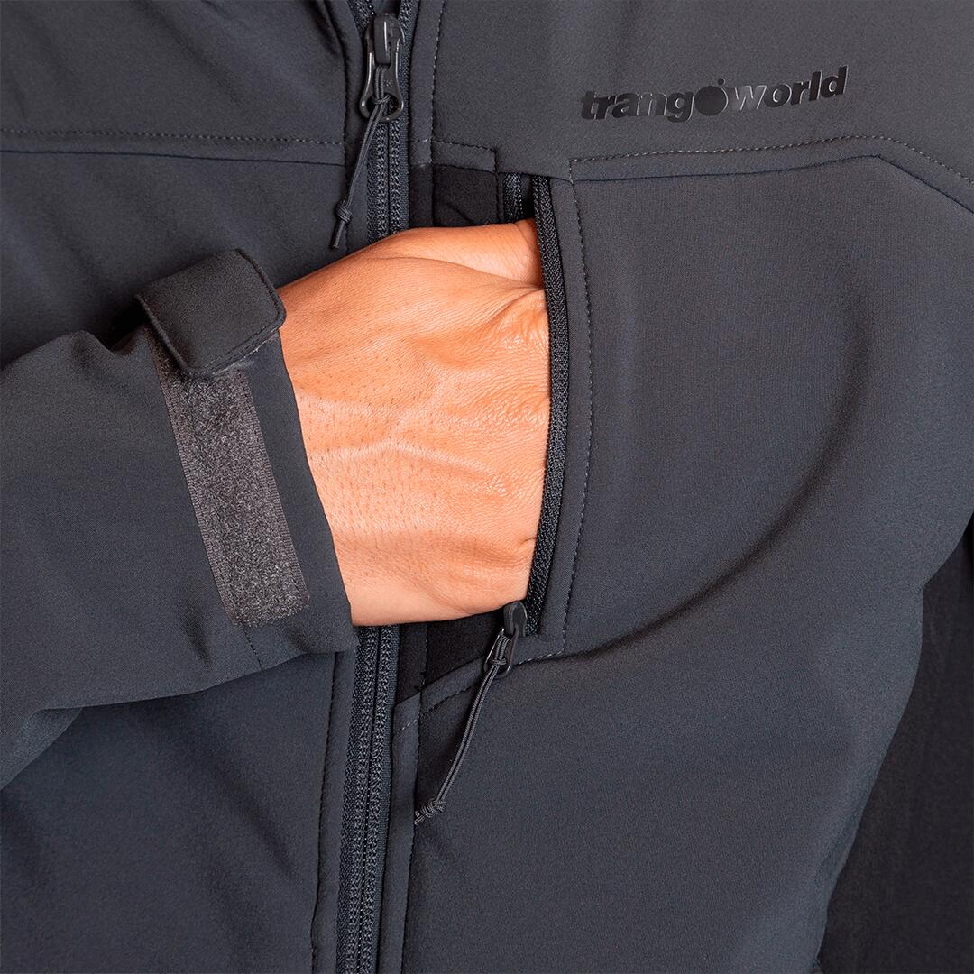 Softshell para Hombre Trangoworld Larvik Gris/Negro 5/7