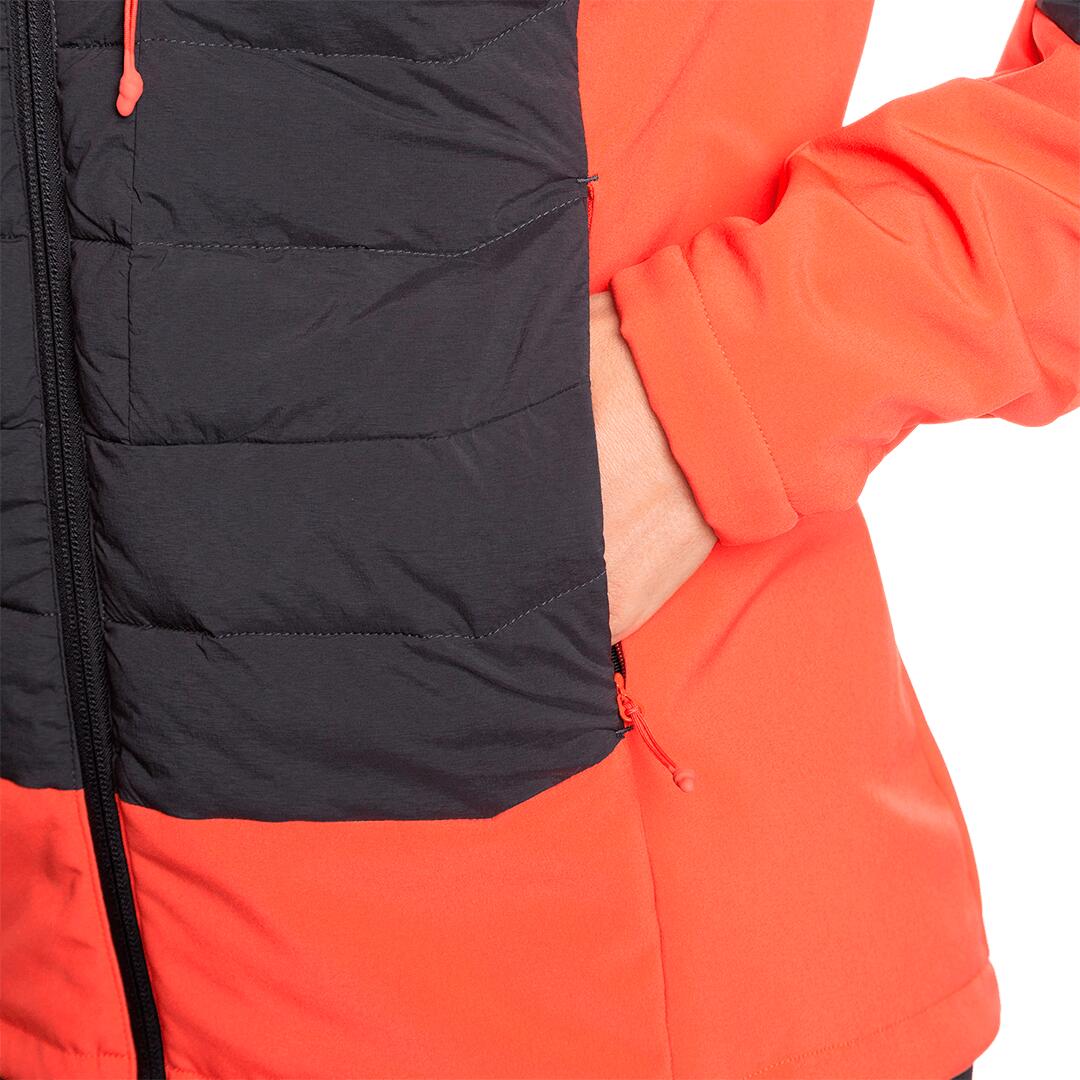 Chaqueta acolchada para Mujer Trangoworld Abeille kb Negro/Rojo 6/7